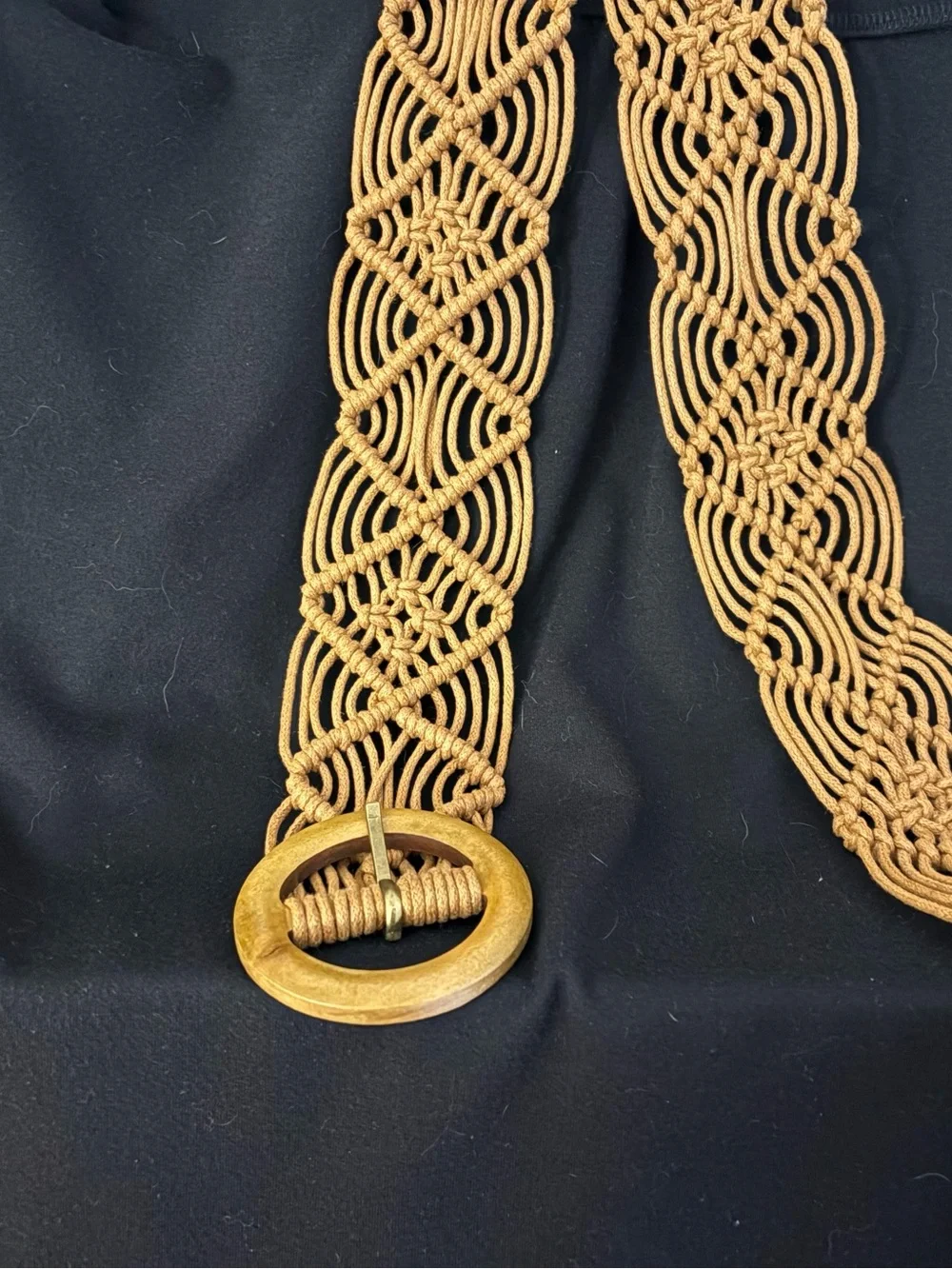 Nordstrom Woven Macramé Belt 46” long